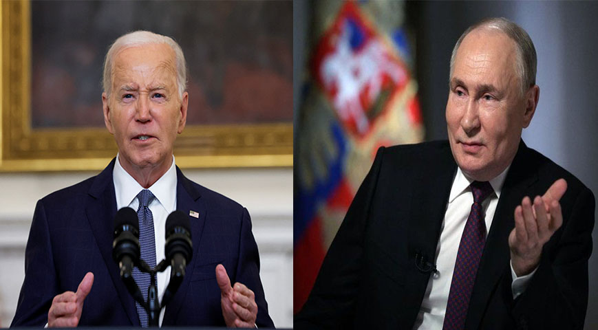 USA president Joe Biden and president Vladimir Putin